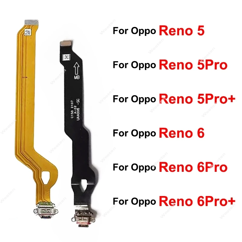 Pre OPPO Reno 5 6 Pro+ Plus 5G USB Charger Port Flex USB nabíjanie Dock Flex Connector Časti