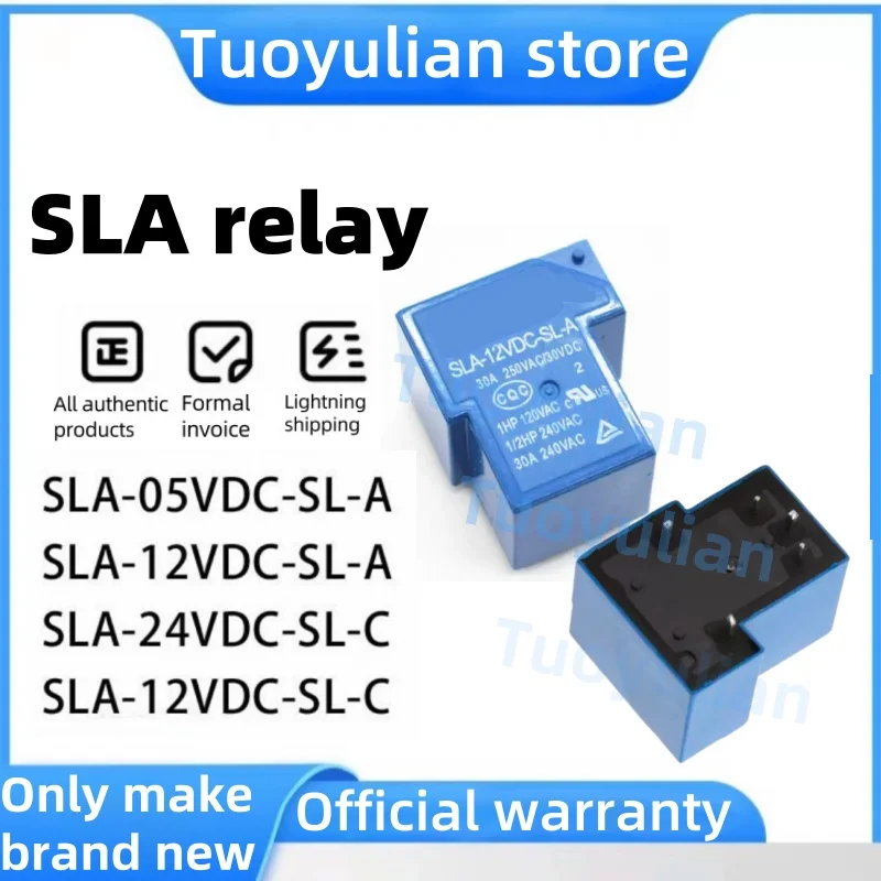 Pre originálnu skladbu T90 Power Relay SLA-05VDC/12VDC 24VDC-SL-AC 30A DC12V