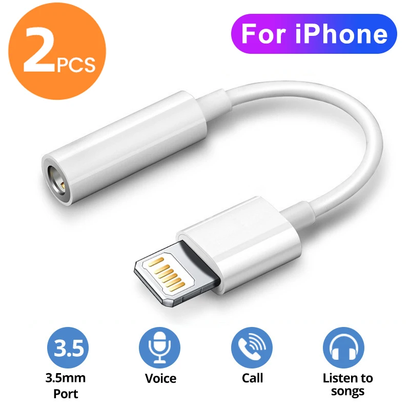 Pre osvetľovacie slúchadlá pre slúchadlá pre iPhone 11 12 13 14 Pro Max 12mini SE 2020 xs xr x 8 7 + iOS až 3,5 mm Jack aux Audio kábel