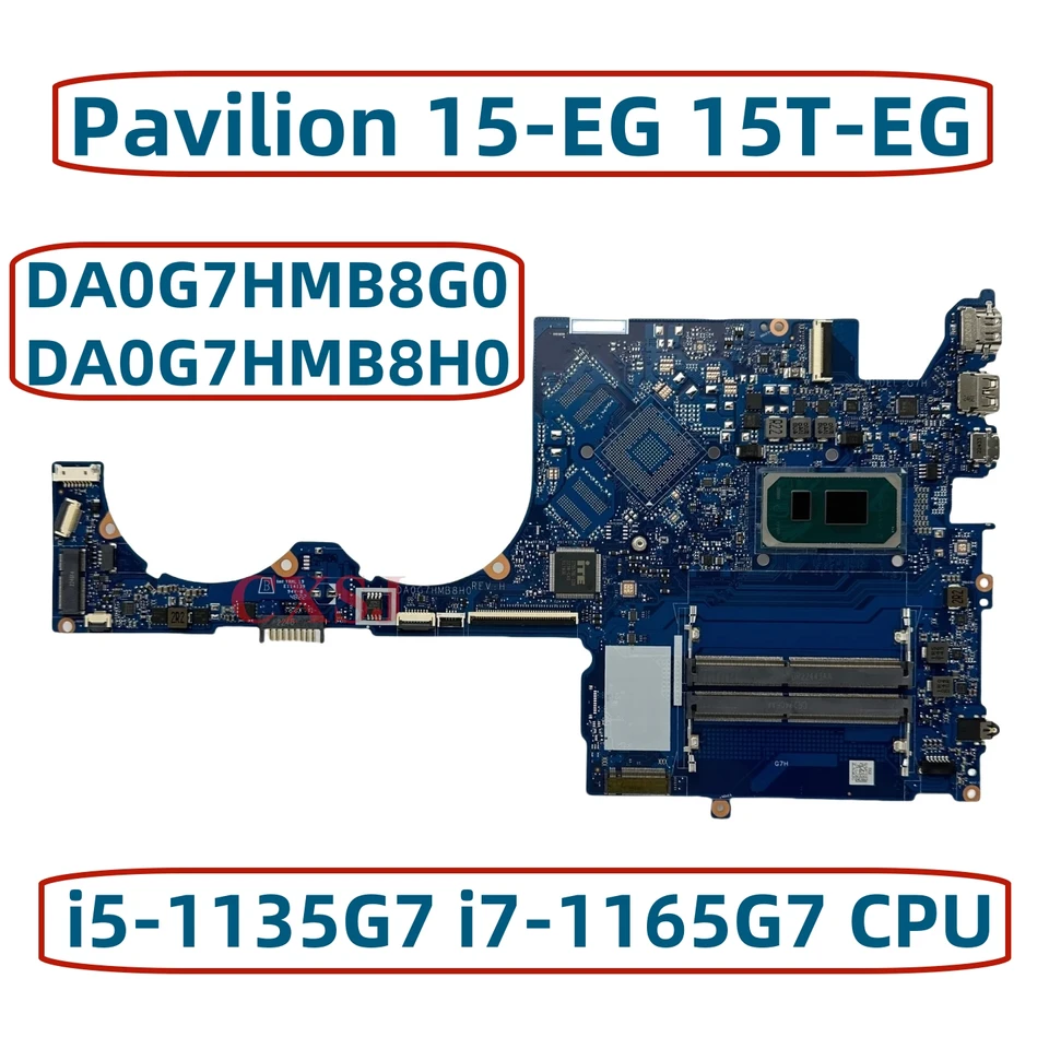 Pre pavilón HP 15-EG 15T-EG laptop s I3-1115G4 I5-1135G7 I7-1165G7 CPU UMA DA0G7HMB8G0 DA0G7HMB8H0 M16348-601