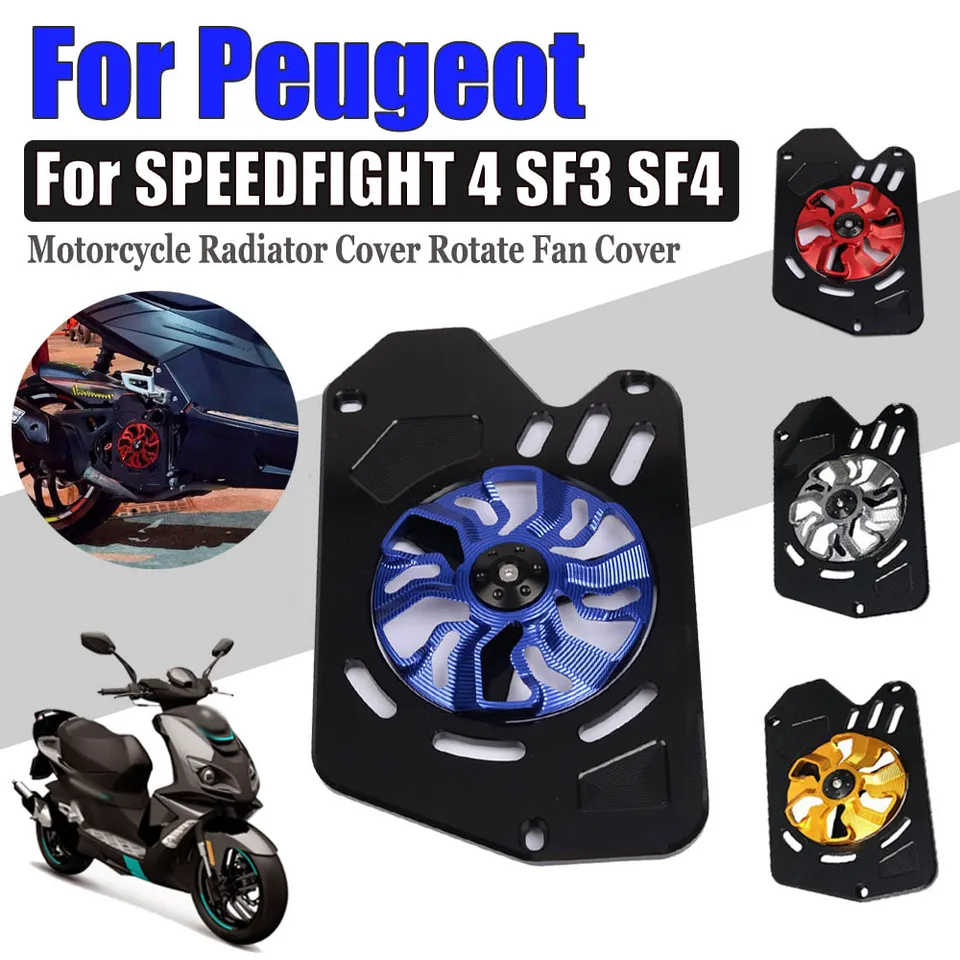 Pre PeugeOt Speedfight4 Speed ​​Ffight 4 SF3 SF4 Motorcycle Motor Cover kryt ventilátora ventilátora ochutnávka chladiča Otočenie príslušenstva veterného ventilátora