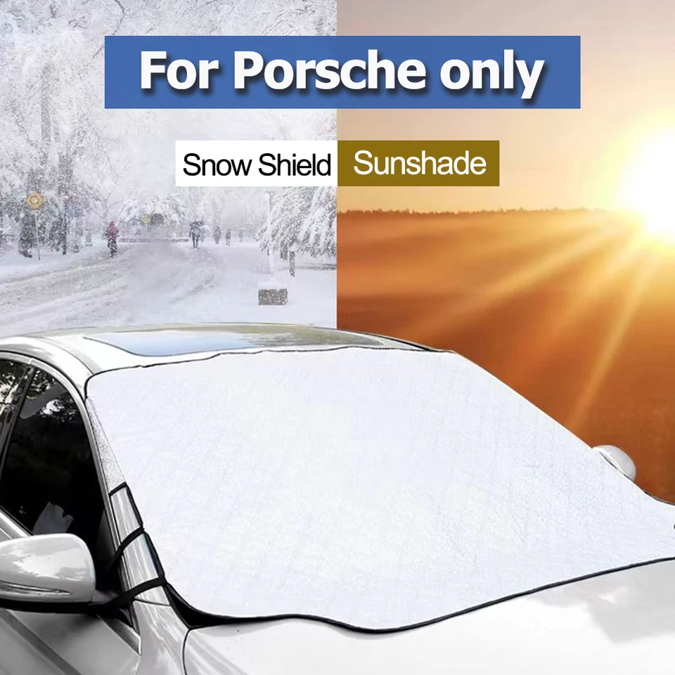 Pre Porsche Panamera Carman Macann Bobst Cayenne 911 Auto Anti-Snow Ochranné ochranné bavlnené slnečné mrazy Anti Ice Frost