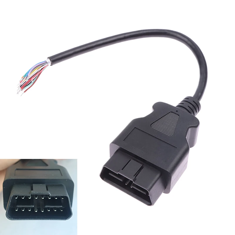 Pre predlžovací adaptér ELM327 OBD2 16PIN MAŽNÝ KONEKTOR KONEKTOR OBD kábel OBDII EOBD ODB2 16 PIN OBD 2 Otvárací kábel adaptéra 2