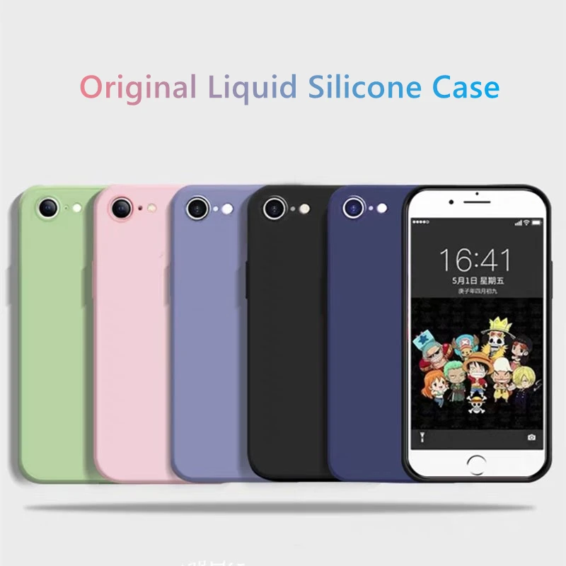 Pre prípad iPhone SE pre iPhone SE 2020 2022 SE2 SE3 Cover Coque Funda Soft Original Original Liquid Silikone Bumper pre iPhone SE 2022