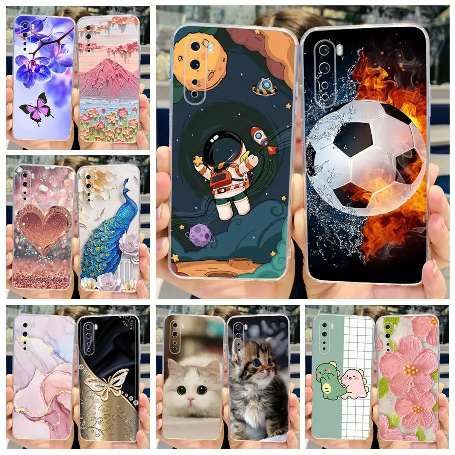 Pre prípad OnePlus Nord AC2001 AC2003 Nový módny maľovaný obal Soft Soft TPU Puzdro pre telefón pre jeden plus 8 Nord 5G OnePlus Z 1+Nord Fundas