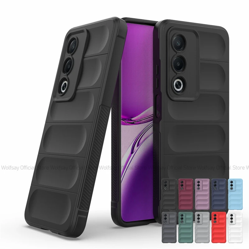 Pre prípad OPPO A80 5G pre OPPO A80 5G Cover Shock-nepopustená proti predtiahnutia proti predtiahnutiu Silikón TPU Ochranný zadný kryt pre OPPO A80 5G