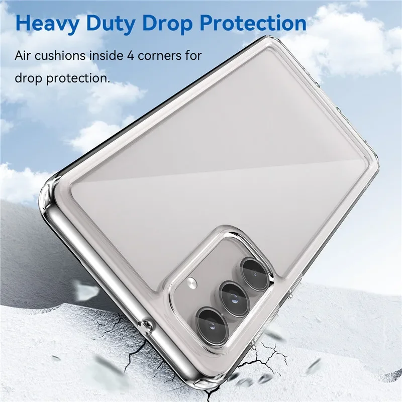 Pre prípad Samsung Galaxy M55S SAMSUNG M55S pokrýva TPU hraničný akrylový akrylový chrbát pre ochranné puzdrá pre Samsung M55 F55 C55 CAPA