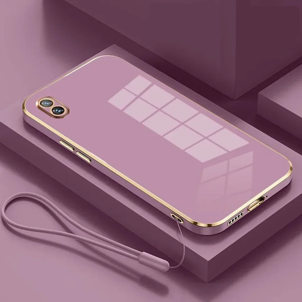 Pre prípad Vivo Y1S Luxury Square Loving Vivo Y1S Y91C Y91i Puzdro na telefón Vivo 1929 1820_19 SOCKOPPOPT SILICON SILICON CRANDAS Fundas