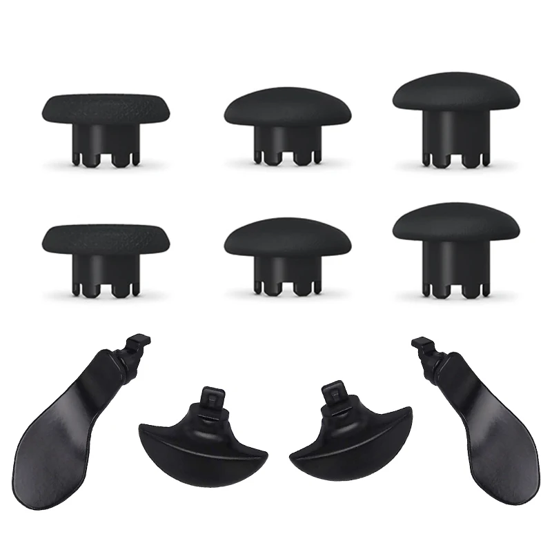 Pre PS5 Edge Dualsense Controller Náhradné palec stojace joysticks Grip a 4 pádla čierne