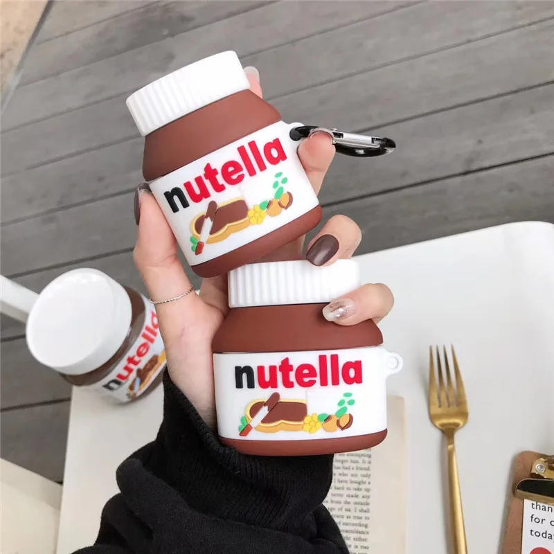 Pre puzdro AirPods Pro 2, puzdro na fľašu Nutella čokoládové omáčky pre puzdro AirPods, kryt slúchadiel Bluetooth pre AirPods 3 Case 2021