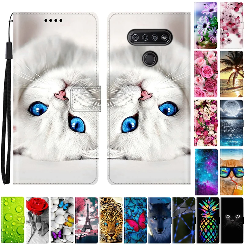 Pre puzdro LG K51 Silikone Flower Leath Flip Wallet puzdro pre puzdro LG K51 pre puzdro pre LG K51 K 51 LGK51 Cover Coque Fundas Shell