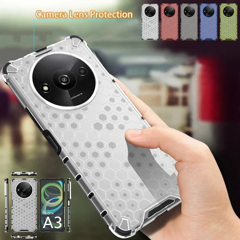 Pre puzdro Xiaomi Redmi A3 3 Silikón + PC Clear Pase pre Redmi A3 Redmia3 A 3 6,71 