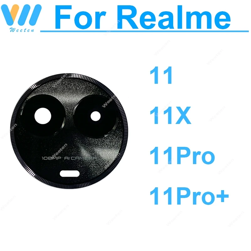 Pre Realme 11x 11 11 Pro 11 Pro Plus 5G Zadná šošovka sklenená sklenená sklenená šošovka s lepiacimi nálepkami