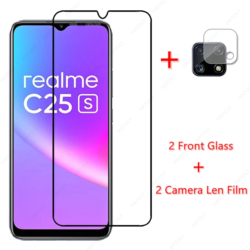 Pre realy sklo C25S pre Realme C25S Temperované sklenené chrániče obrazovky Lenn Film pre Realme C25 C21 C15 NARZO 30A GT 5G