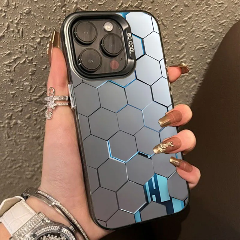 Pre Redmi 12 Case Fashion Honeycomb Design Design TPU Základný prípad pre Xiaomi Redmi Note 13 12 Pro Plus 12S 11S 11 10 13C Cover