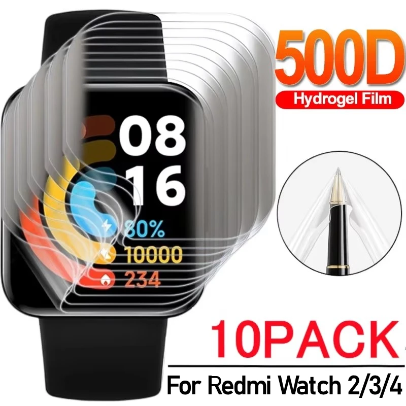 Pre Redmi Watch 4 2Lite 3Lite Watch4 Protector Ochranca Soft Soft Anti-Scratch Ochranný hydrogélový film pre Redmi Watch 4 3 Lite Watch3