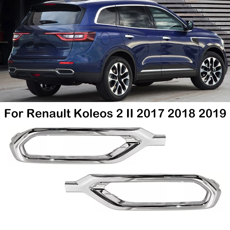 Pre Renault Koleos 2 II 2017 2018 2018 2019 CAR Auto zadný nárazník Chróm Dekoratívny dekoratívny obalový rám 85081708R 850865616R