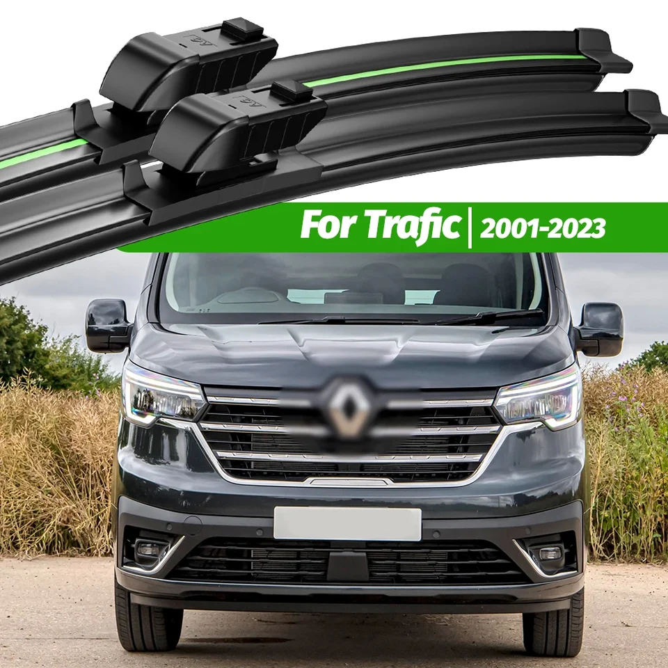 Pre Renault Trafic 2001-2023 2ks predné čelné sklo Wiper Blades 2002 2008 2010 2013 2015 2019 2020
