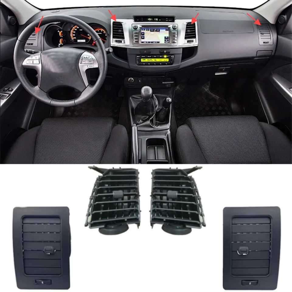 Pre roky 2005-2013 Toyota Hilux Vigo SR5 Central Control Panel Panel Klimatizácia Spínač VND VNKU