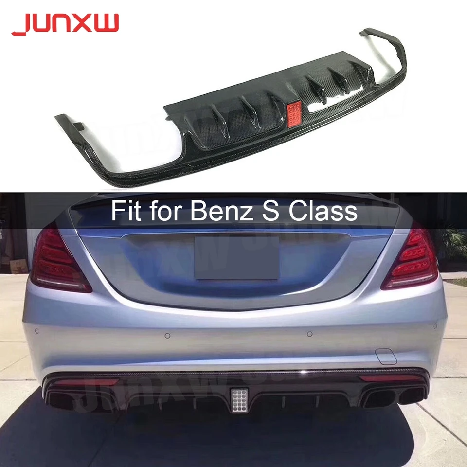 Pre S Class W222 Uhlíkové vlákna zadný nárazník difúzora pre difúzor pre Mercedes Benz S63 S65 AMG 2013-2017