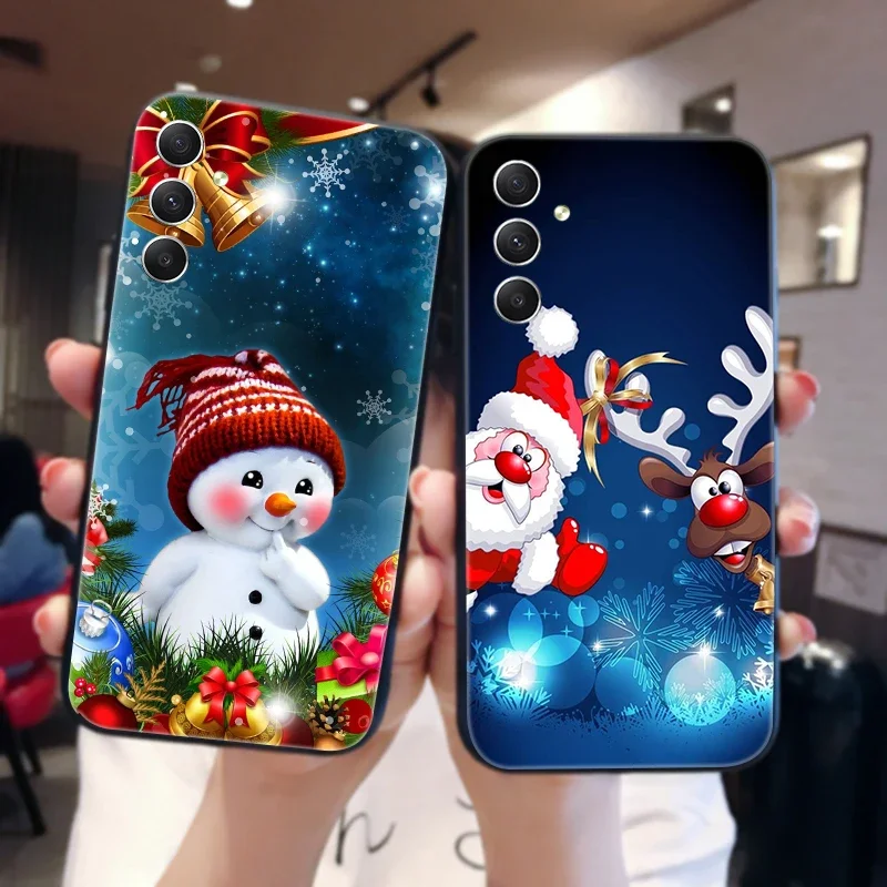 Pre samsung A25 A35 A55 puzdro vianočný mäkký silikónový kryt pre Samsung Galaxy A22 A32 4G 5G A12 A42 A 22 32 25 35 55