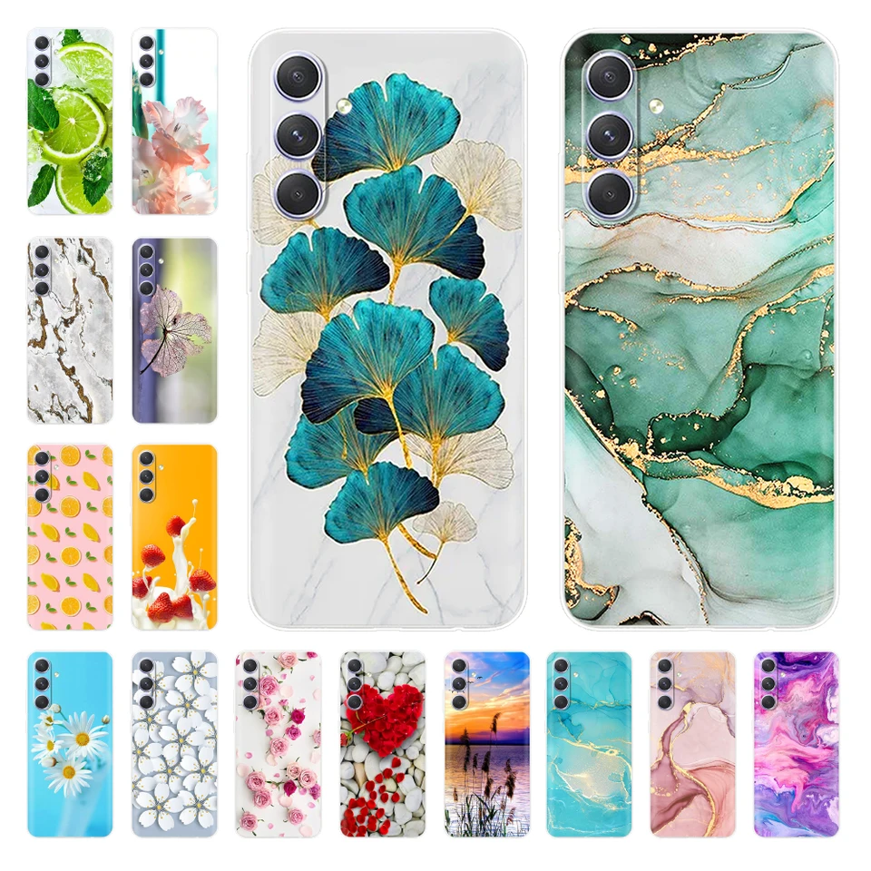 Pre Samsung Galaxy A35 5G Case Shock odolný voči mäkkému čistému silikónu TPU Bumper Telefón zadný kryt pre Galaxy A35 Samsunga35 puzdro