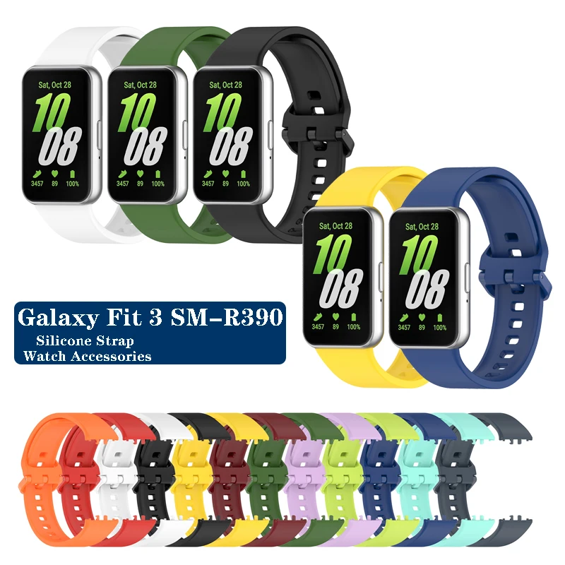 Pre Samsung Galaxy Fit 3 Soft Sport Silikone Strap Band pre Galaxy Fit3 SM-R390