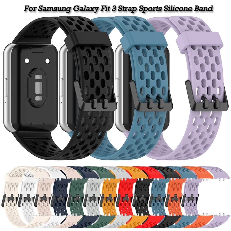 Pre Samsung Galaxy Fit 3 Strap Sports Silikone Watchband Nanesie náramok Correa pre Samsung Fit 3 náramkové príslušenstvo