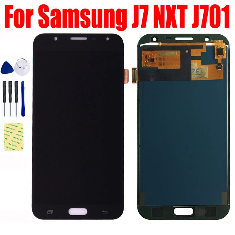 Pre Samsung Galaxy J7 NXT J701 J701F LCD MONIFICKÁ MOTICKÁ MOTICKÁ MOTICKÁ MOTIKÁLNA MOTIKÁLNA SOTKÁCIU J701