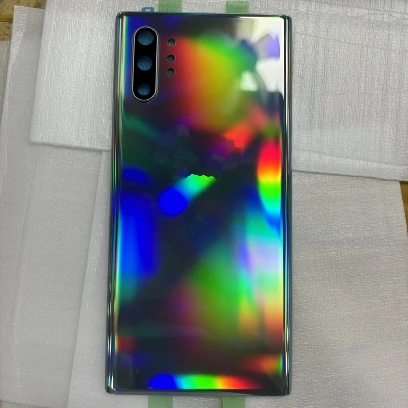 Pre Samsung Galaxy Note 10 Plus N970F N975F Zadný kryt batérie note10 Zadné dvere sklenené puzdro pre puzdro + objektív fotoaparátu