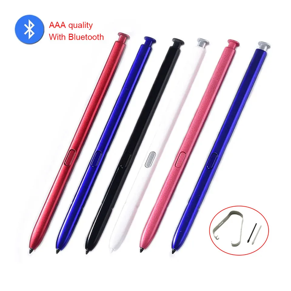 Pre Samsung Galaxy Note 10 Poznámka 10+ plus N970 N975 Penka dotykovej obrazovky s perom s bluetoothom kompatibilným vzduchovým príkazom+ tipy na pero