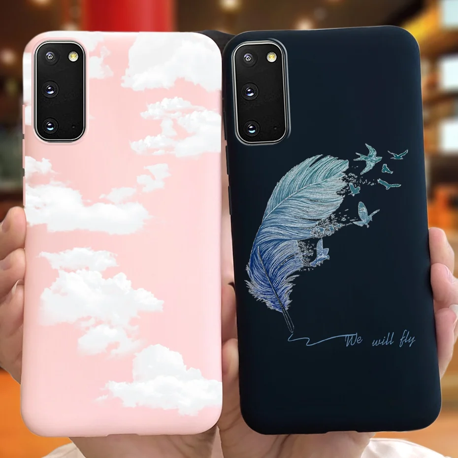 Pre Samsung Galaxy S20 5G S20+ puzdro na prípad módy Soft Silikone Macaroon Telefón pre Samsung S20 Fe S 20 Plus S20Plus Funda
