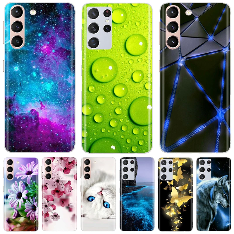 Pre Samsung S21 Ultra Case TPU Cover S21 plus silikónový telefón pre Samsung Galaxy S21 Ultra S21 Fe S 21 Plus Soft Back Case