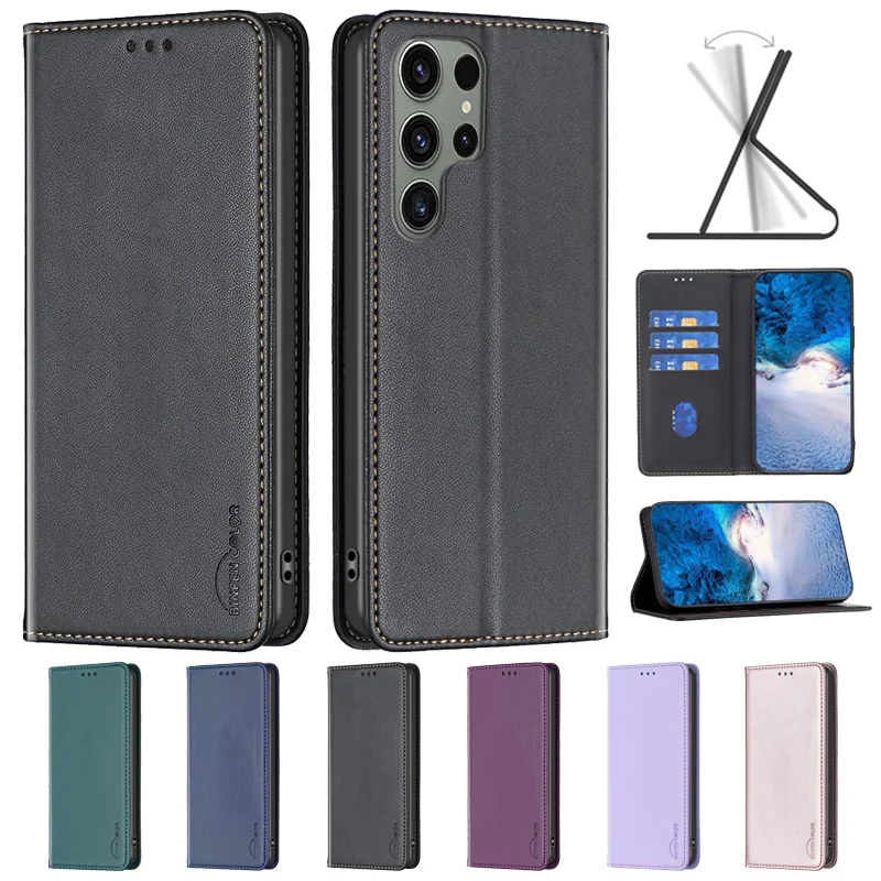 Pre samsung S24 S23 ultra prípad magnetického flip telefónu zapnuté pre ETUI Samsung Galaxy S24 Ultra S23ultra S 24 S23 Plus S23 Fe Cover