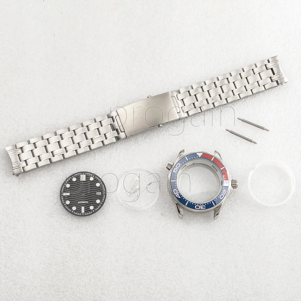 pre Seamaster 300 NH35 hodinky na remienok ukazovatele z nehrdzavejúcej ocele Fix Fit NH35 Automatic Pohyb COX WatchBand