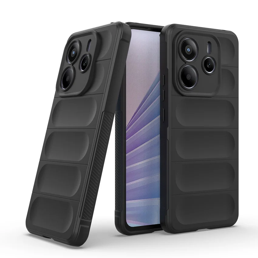 Pre silikónový nárazový puzdro POCO X7 Pro pre Redmi Note 14 Pro Plus 4G 5G Soft Gum Gel Gel Bumper Full zadný kryt