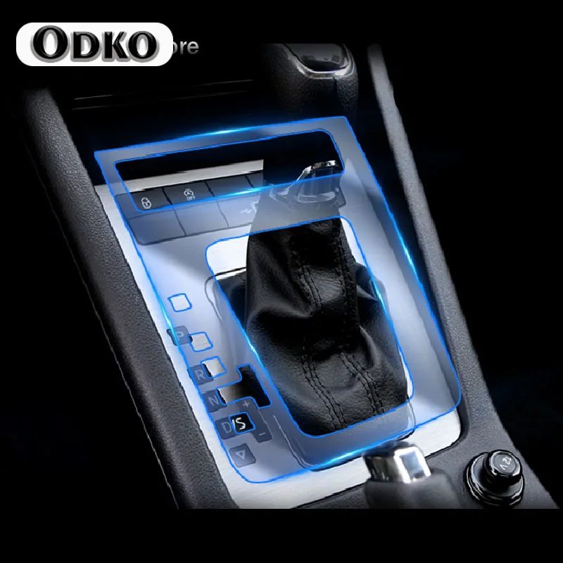 Pre skod Octavia A7 2017-2019 prevodovku prevodovku prevodovku prevodovku Salon Rámový kryt nálepky na nálepky na nálepky ozdobné dekorácie TPU Accessorie