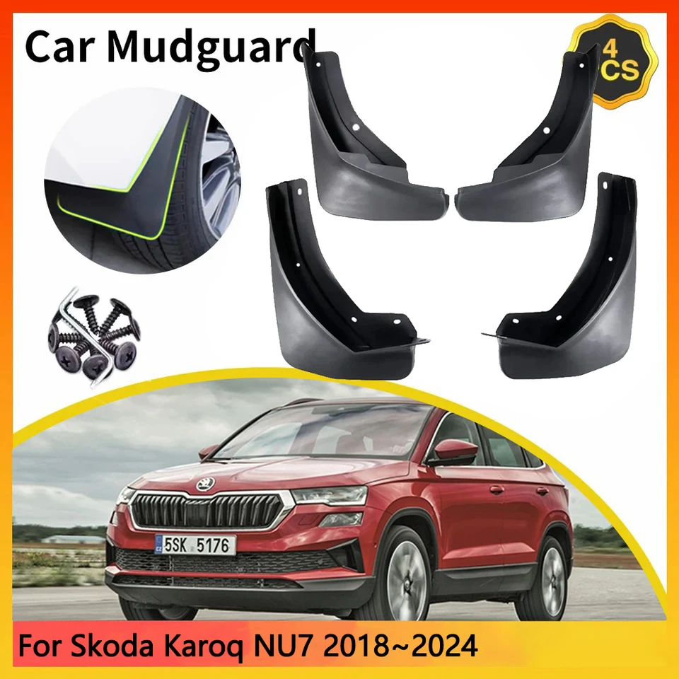 Pre SkoDa Karoq NU7 2018 ~ 2024 2019 2020 2021 2022 2023 Mudguards Mudguards bahenflap mudguard Splash Guards Bahen fender Automatické diely