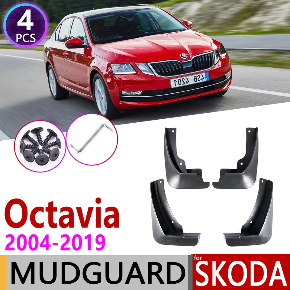 pre Skoda Octavia A5 A7 1Z 5E 2004 ~ 2019 MK2 MK3 Fender Mud Guard Splash Flap Mudguards Accessories 2005 2006 2010 2013 2015 2018