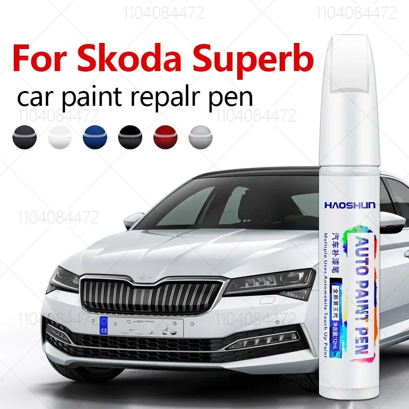 Pre SkoDa Superb 2001-2025 3U 3T 3V Farba opravy pero Touch Up Scratch Remover DIY Automatické príslušenstvo Čierna biela červená modrá hnedá