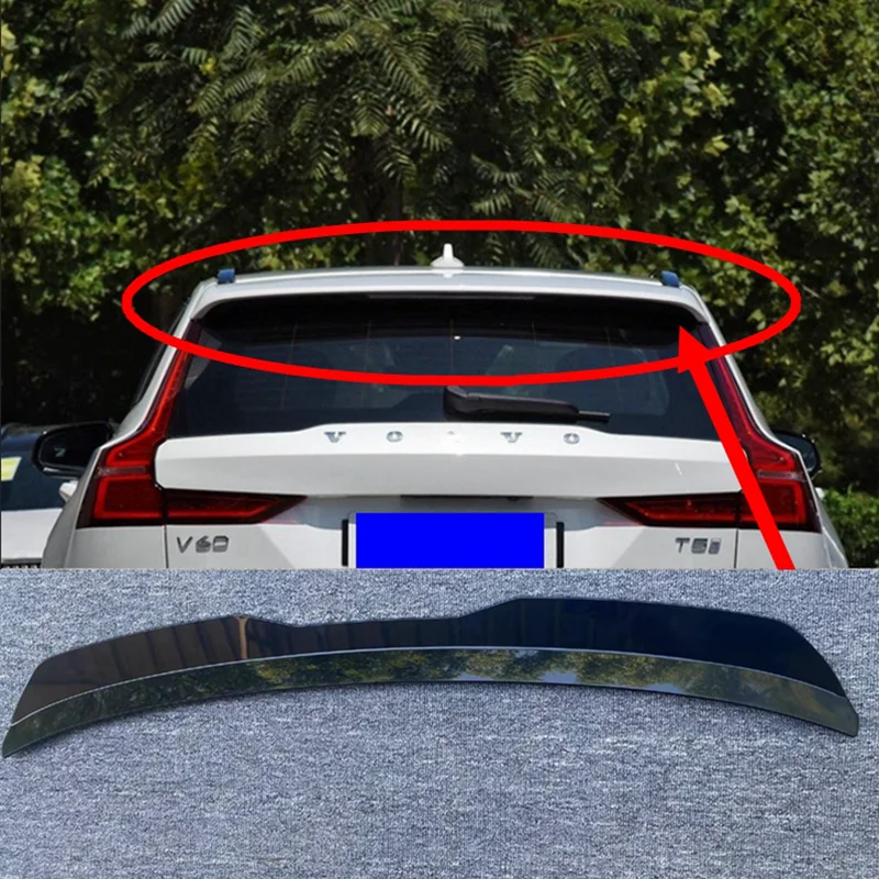 Pre spoiler Volvo V60 2011-2022 Vzhľad uhlína