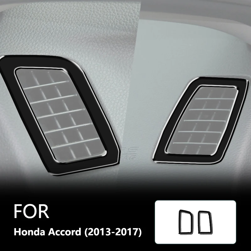 Pre spoločnosť Honda Accord 2013 2014 2015 2016 2017 Dashboard Air Vent Brand New ABS Gloss Black ochrana nálepky automobilu Interiér Accessori