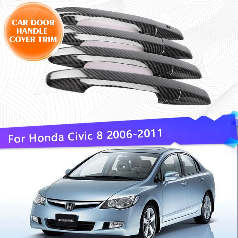 Pre spoločnosť Honda Civic 8 2006 2007 2008 2009 2010 Chrome Cover Dvere Cover Tin