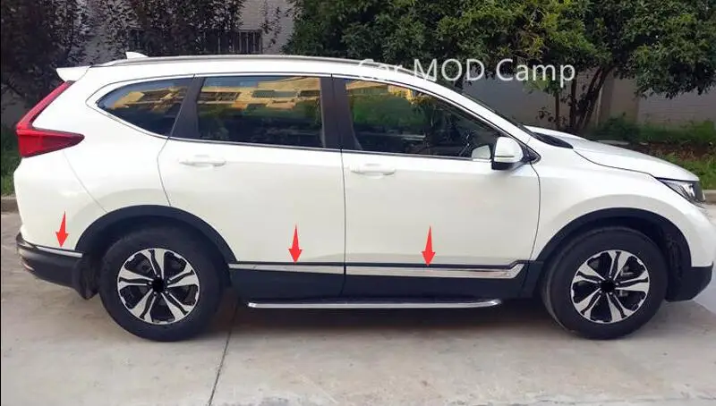 Pre spoločnosť Honda pre CRV CR-V 2017 2018 2019 2020 Príslušenstvo z nehrdzavejúcej ocele Bočné dvere auto tela lišta Tink 6ks