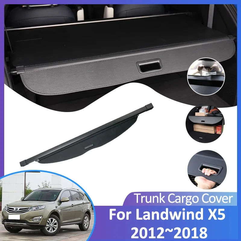 Pre spoločnosť Landwind X5 Plus 2012 2013 2014 2015 2016 2017 2018 Cover zadný kmeň automobilu nákladný kryt na stiahnutie batožinového závesu automatické príslušenstvo