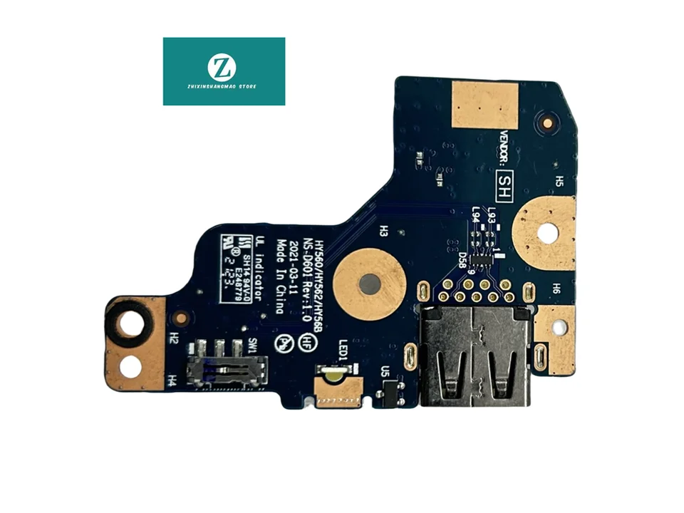 Pre spoločnosť Lenovo Legion R7000P 2021 5-15ACH6 USB Power Button Board 5C50S25210 NS-D601