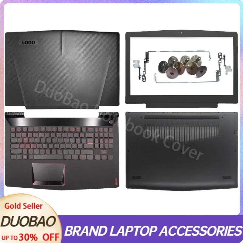 Pre spoločnosť Lenovo Legion Y520 R720 Y520-15 R720 -15 Y520-15ikb R720-15ikb LAPTOP LCD zadný kryt/predný rám/HINGES/PALLREST/BOOT PAN
