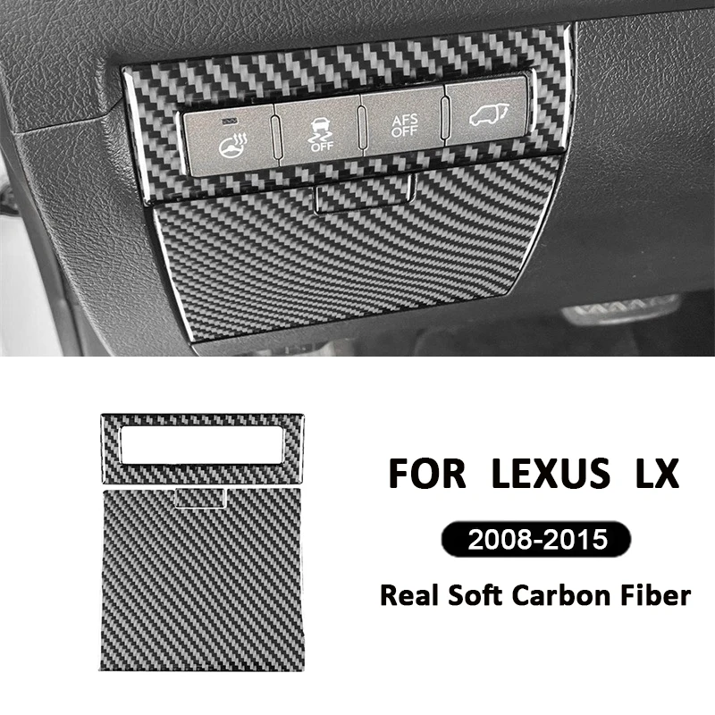 Pre spoločnosť Lexus LX 2008-2015 Automatické úložné skrinky Automatické úložné skrinky na ovládacie tlačidlá Frame Frame Dekorácie Interiérová nálepka