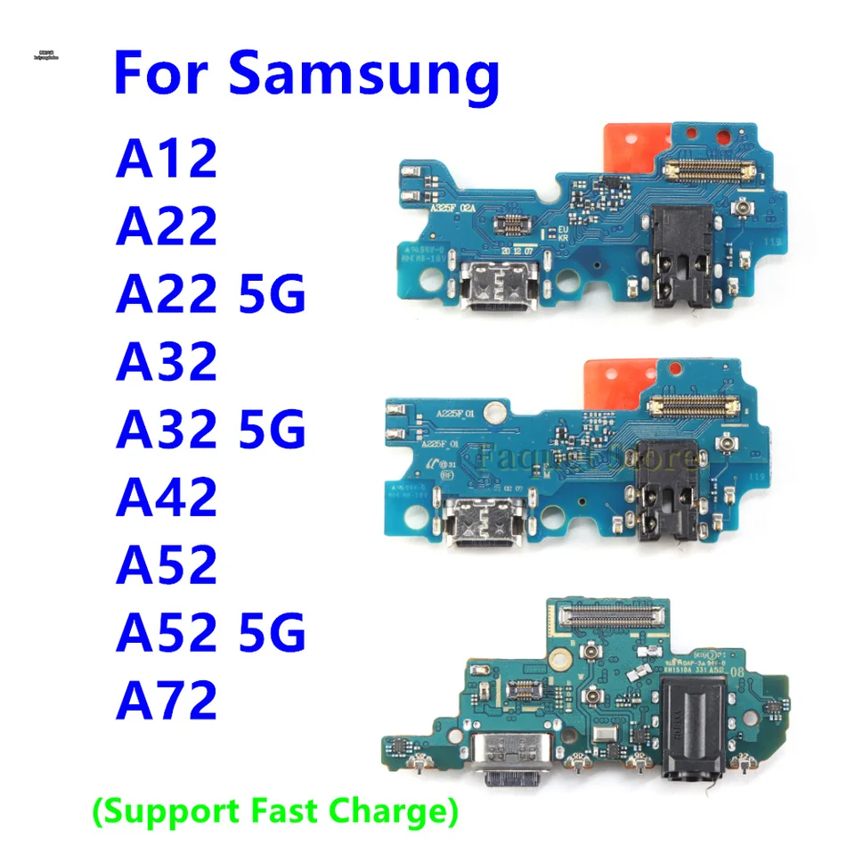 Pre spoločnosť Samsung Galaxy A12 A22 A32 A42 A52 A72 4G 5G USB Micro Charger Nabíjací port Dock Connector Mainboard Hlavná doska Flex