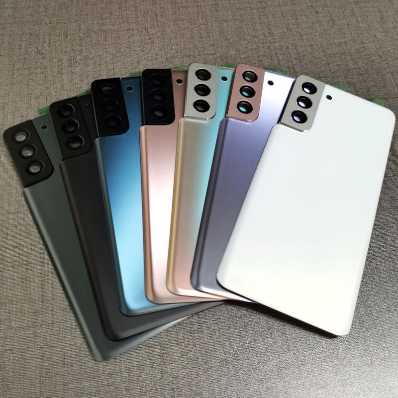 Pre spoločnosť Samsung Galaxy S21 plus zadná batéria Kryt zadného krytu krytu krytu krytu s fotoaparátom Galaxy S21Plus S21+ SM-G996B G996